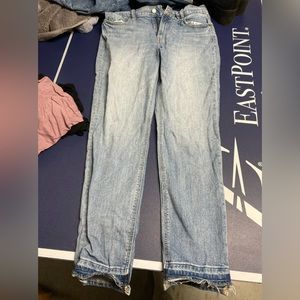 8 TALL Boyfriend raw hem jeans